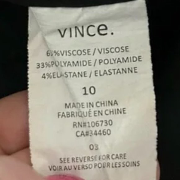 VINCE Leather Trim Ponte Slim Trouser Leggings Pants - MINT! - Picture 4 of 4